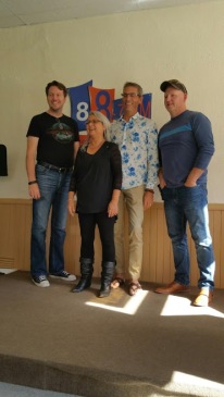 Tobin Elliott, Christine Cowley, Kevin Craig, Dale Long...at Hunter's Bay Radio.